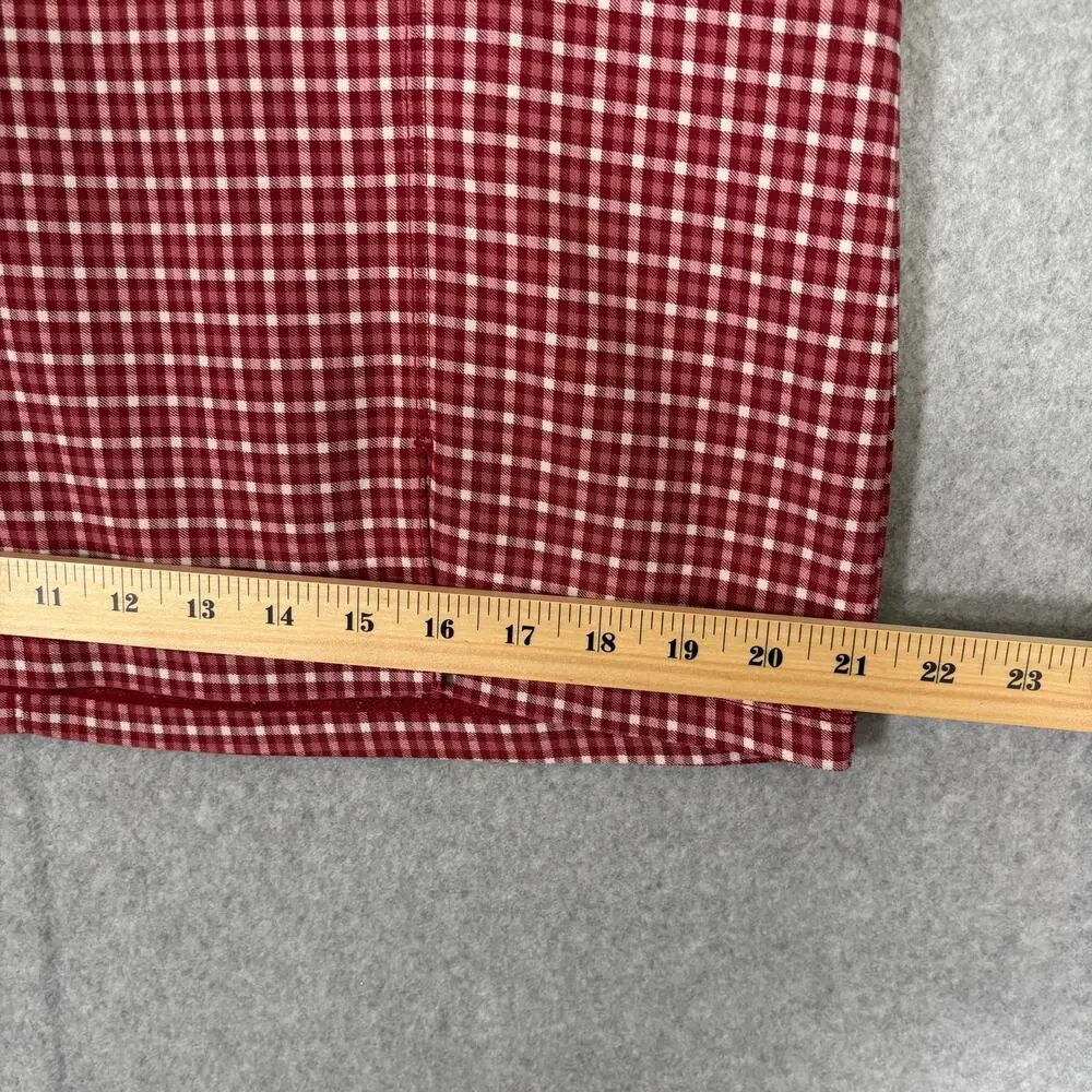 Y2K Hollister Skirt Large Mini Plaid School Academia Cute Girly Cherry‎ Cottage